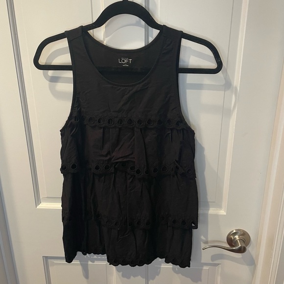 Black Ann Taylor Loft (Outlet) tank top - Picture 1 of 5